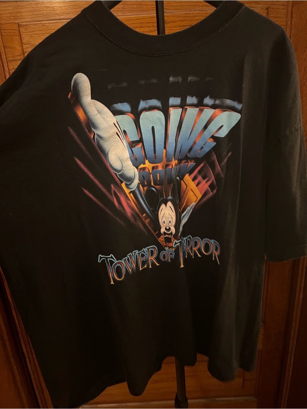 Tower of Terror Mickey Hollywood Studios Attraction Rare Original Tshirt
